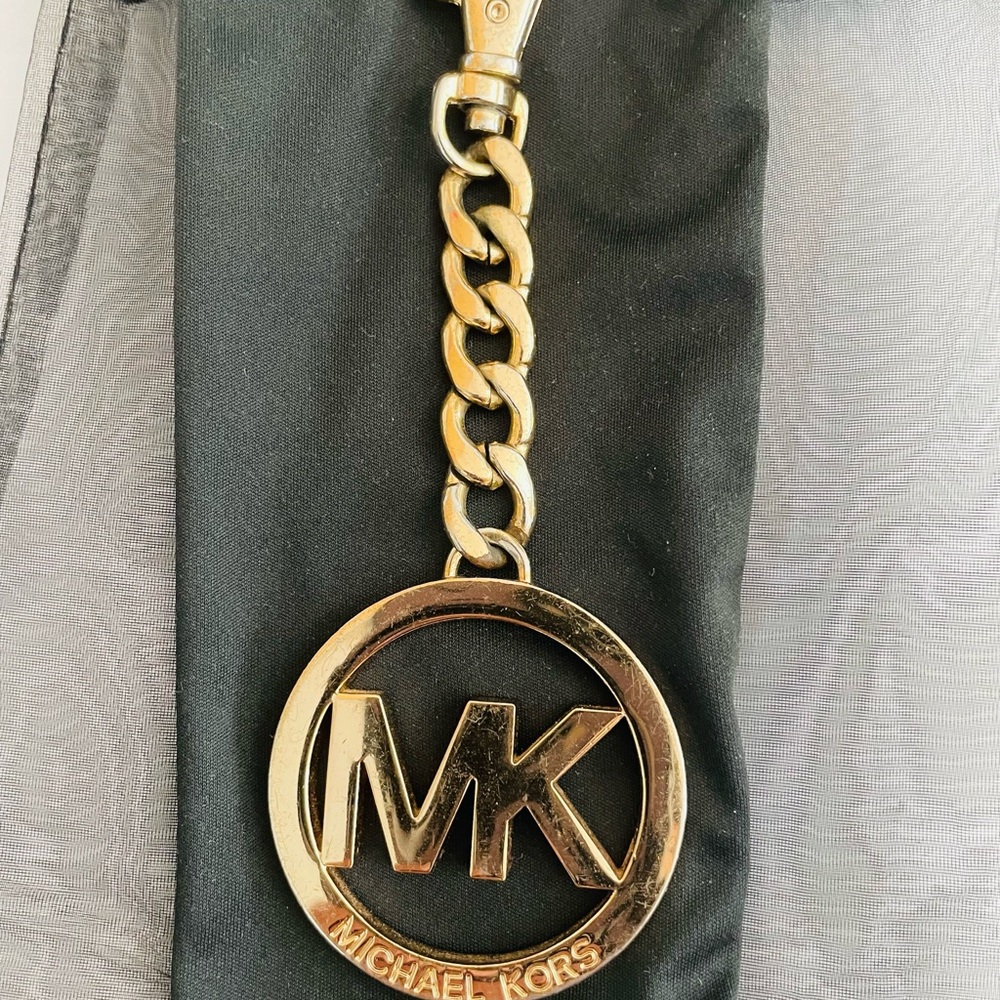 Michael Kors Gold Logo Keychain